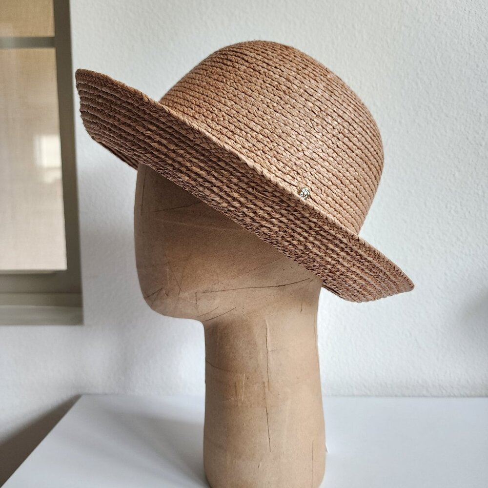 Helen Kaminski Tan Straw Cloche Hat - Picture 11 of 11